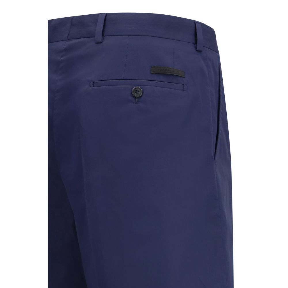 Blue Cotton Shorts
