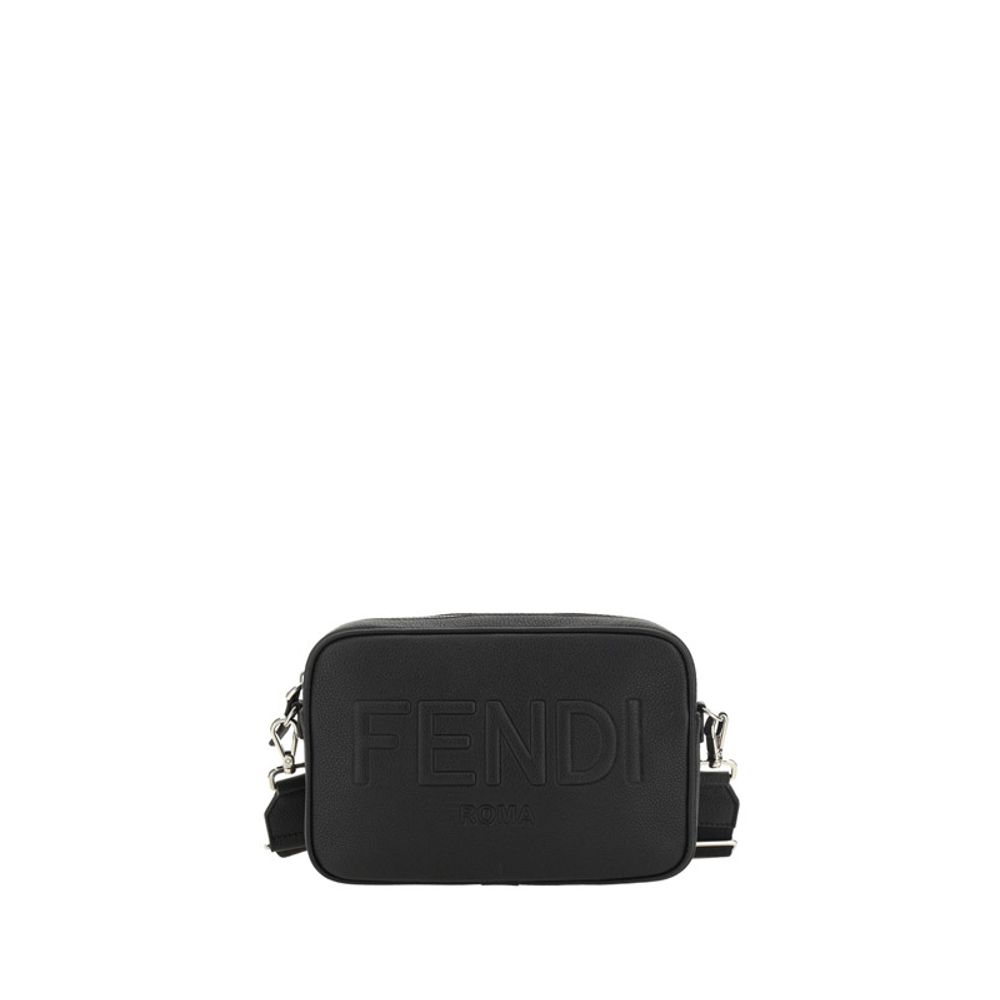 Black Cotton Shoulder Bag