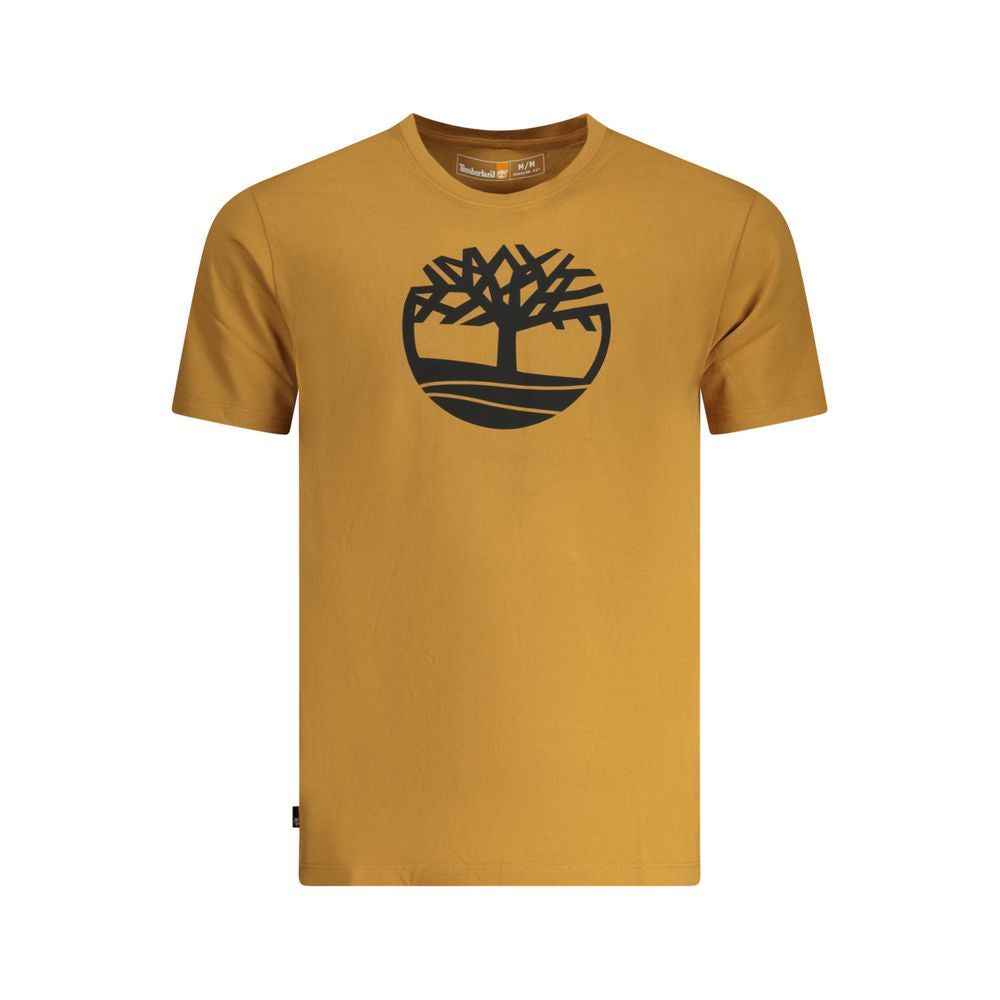 Marrone Cotton Men T-Shirt
