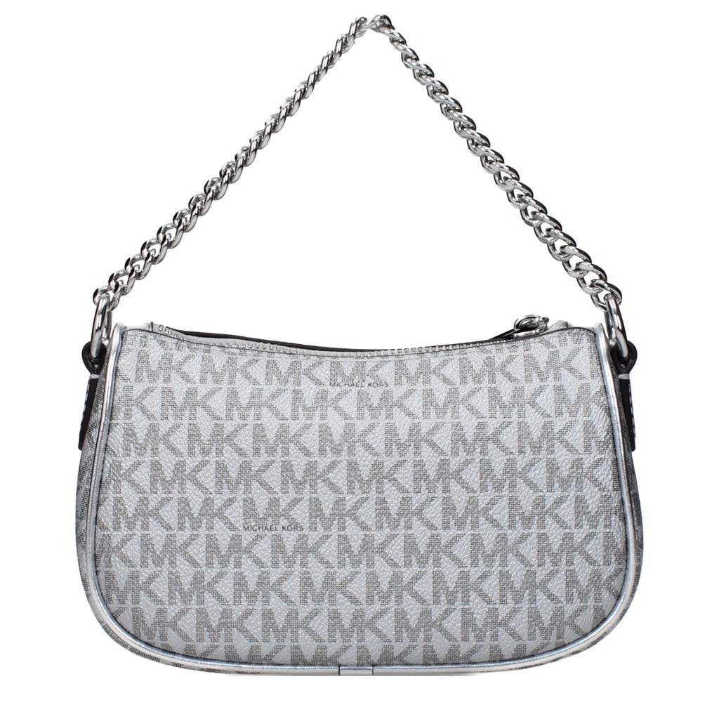 Gray Fabric Handbag