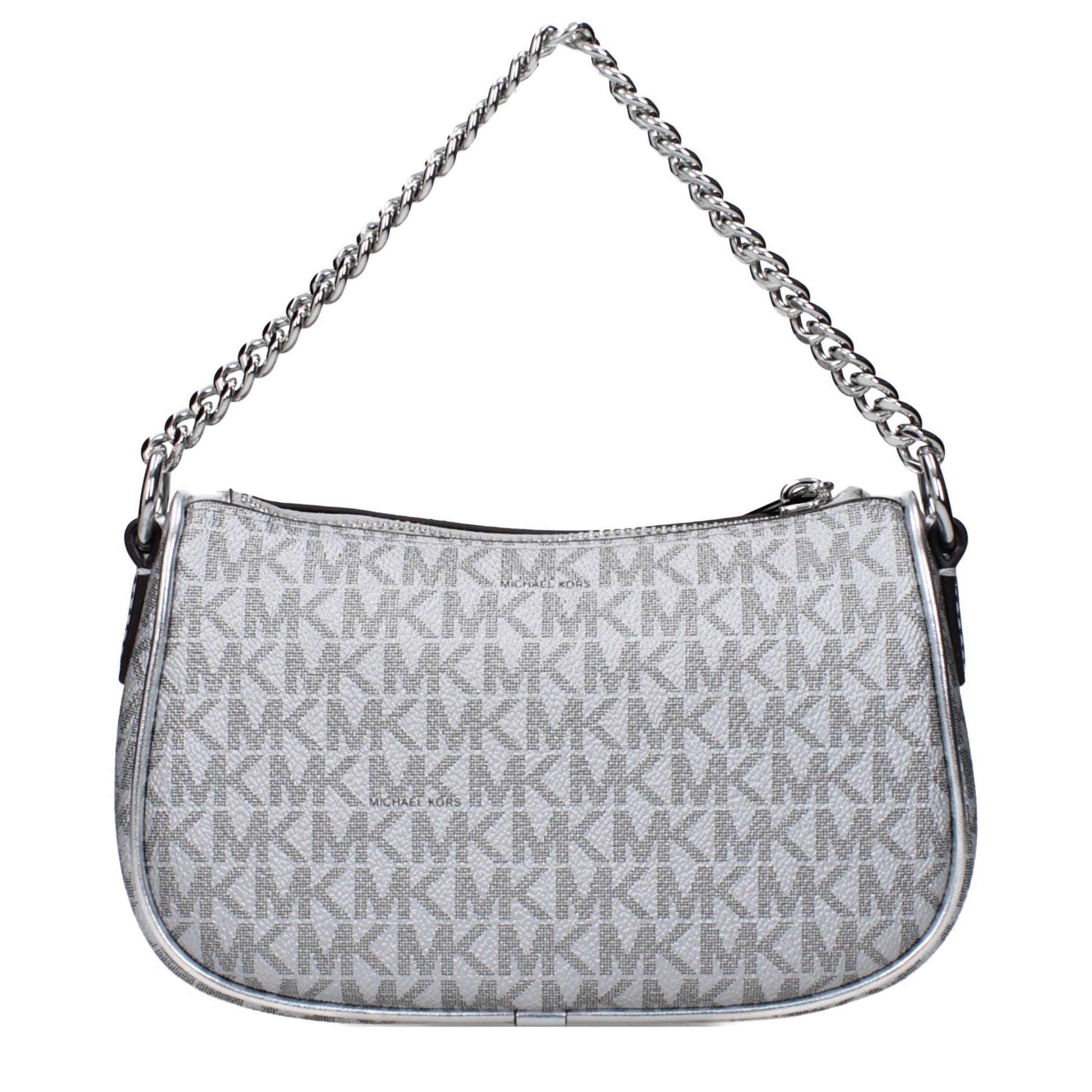 Gray Fabric Handbag