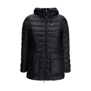 Black Polyamide Full-Length Jacket