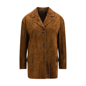 Brown Calf Leather Bos Taurus Coat