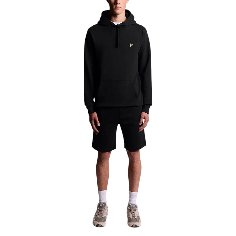 Black Cotton Hoodie