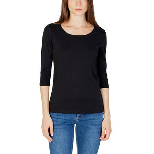 Black Cotton Long Sleeve T-Shirt