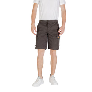 Gray Cotton Bermuda Shorts
