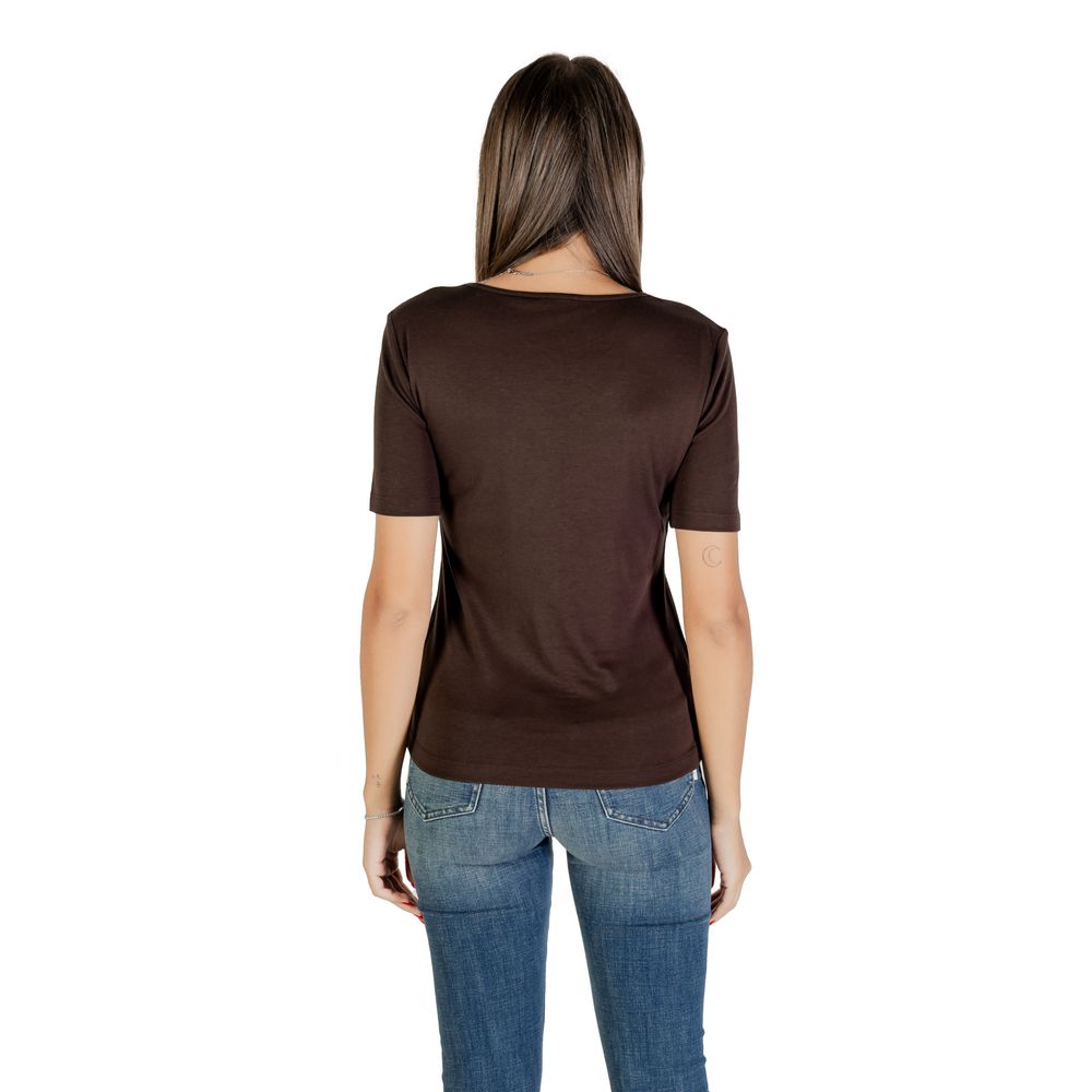 Brown Cotton T-Shirt