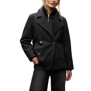 Black Polyester Coat