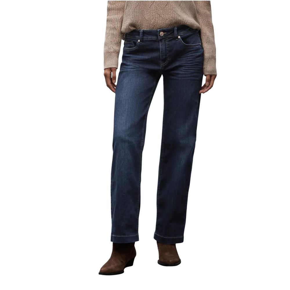 Blue Cotton Mom Jeans