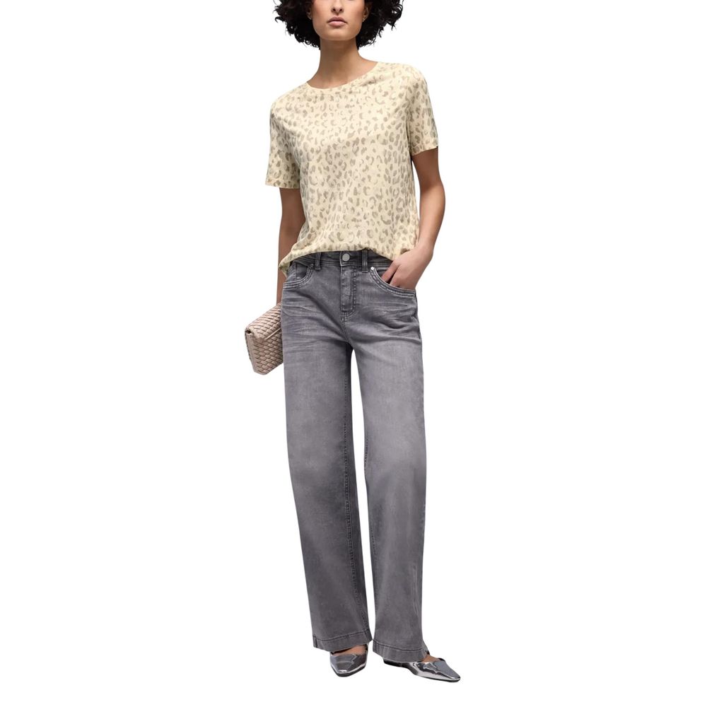 Beige Cotton T-Shirt