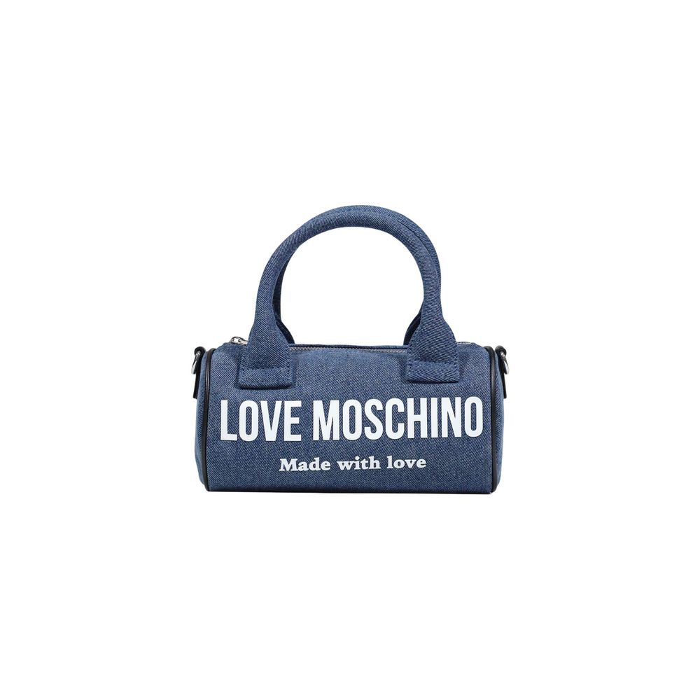 Blue Cotton Handbag