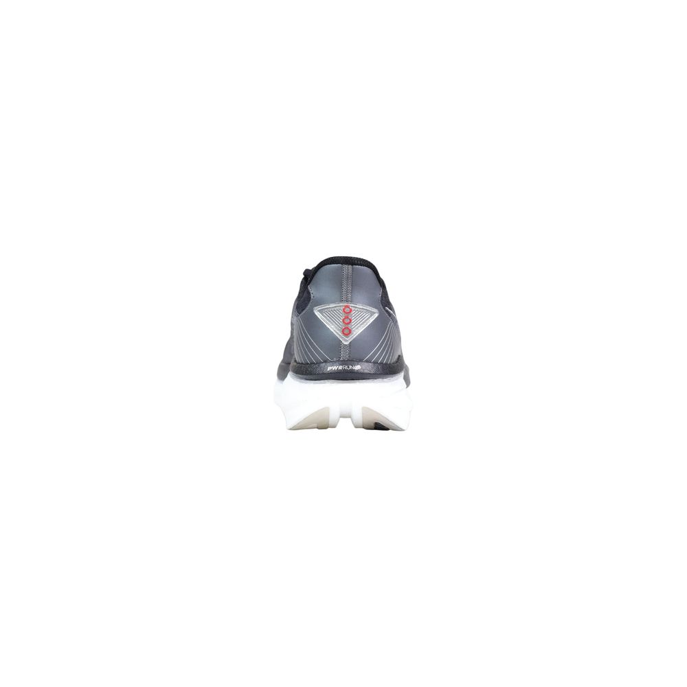 Black And White Textile Athletic Sneakers