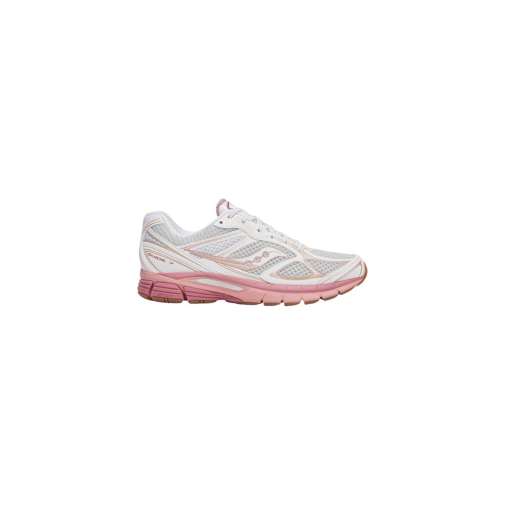 White Textile Athletic Sneakers