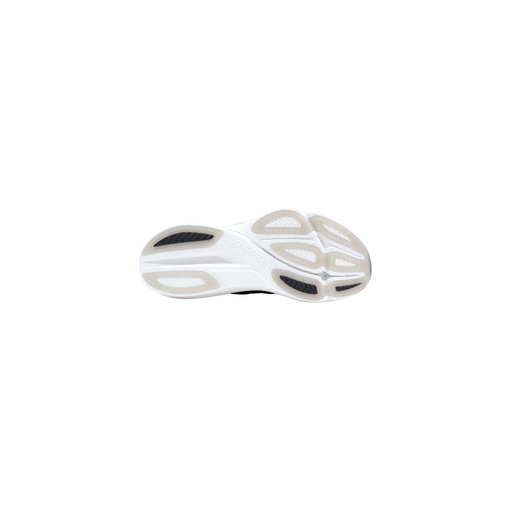 Black And White Textile Athletic Sneakers