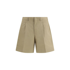 Beige Cotton Shorts