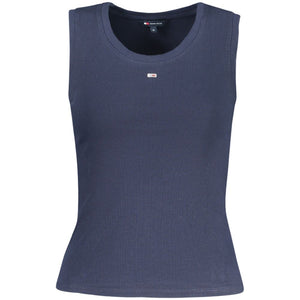 Blue Cotton Women's Tank Top