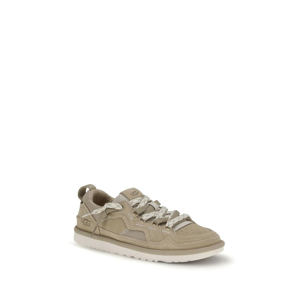 Beige Calf Leather Bos Taurus Sneakers