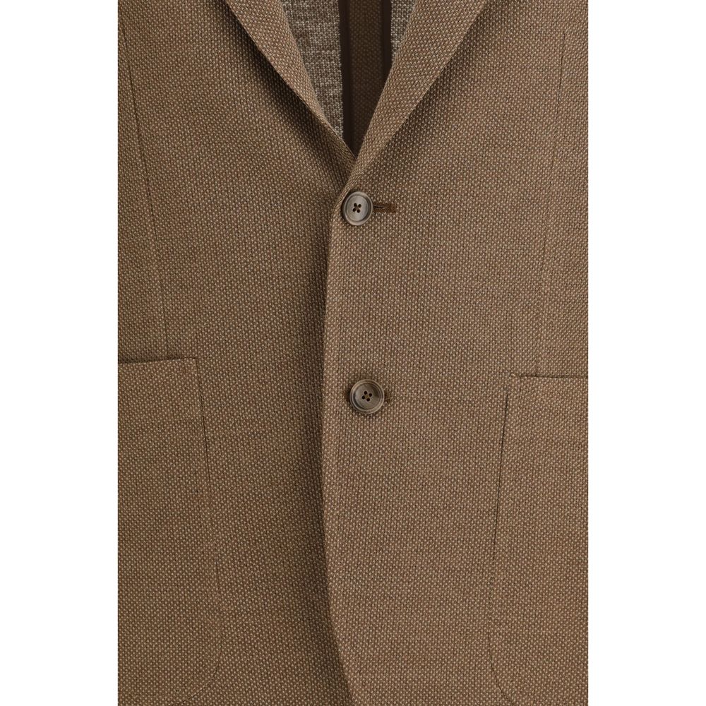 Brown Linen Blazer