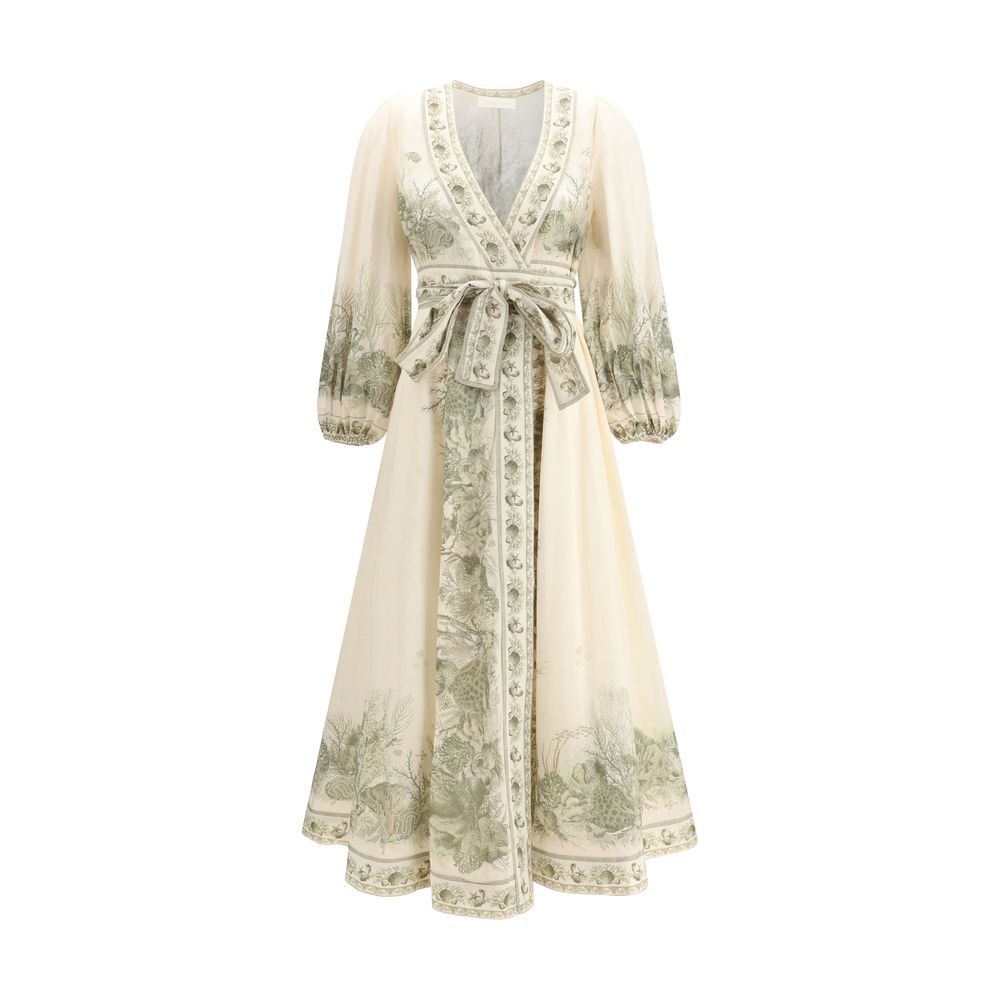 Multicolor Cotton Long Dress