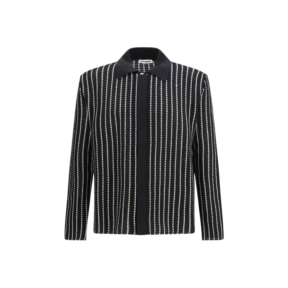 Black Cotton Cardigan