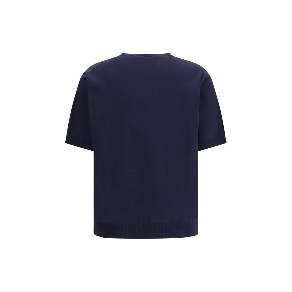 Blue Silk Sweatshirt