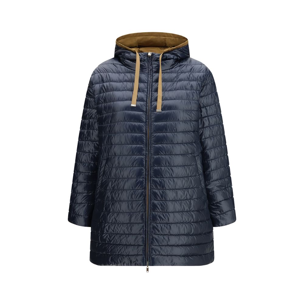 Blue Polyester Coat