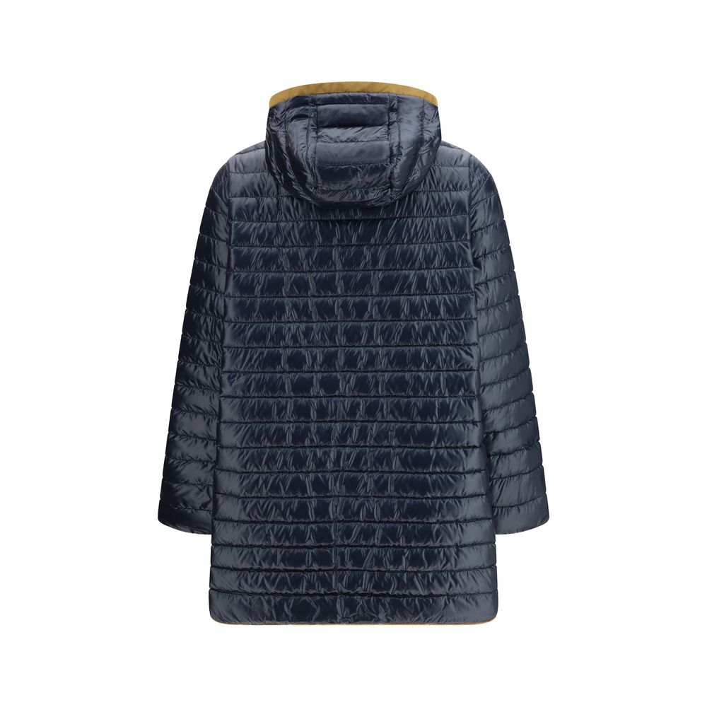 Blue Polyester Coat