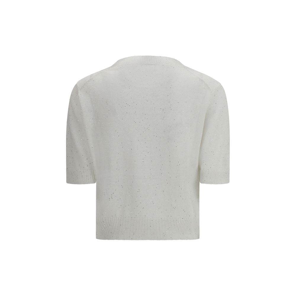 White Cotton Sweatshirt