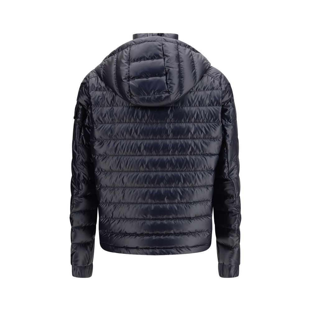 Blue Polyamide Full-Length Jacket
