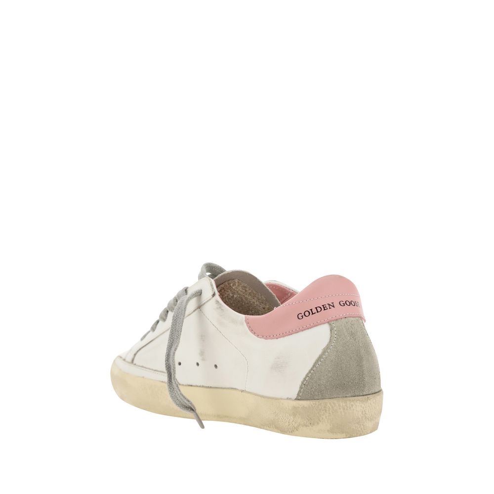 White Calf Leather Bos Taurus Low Top Sneakers