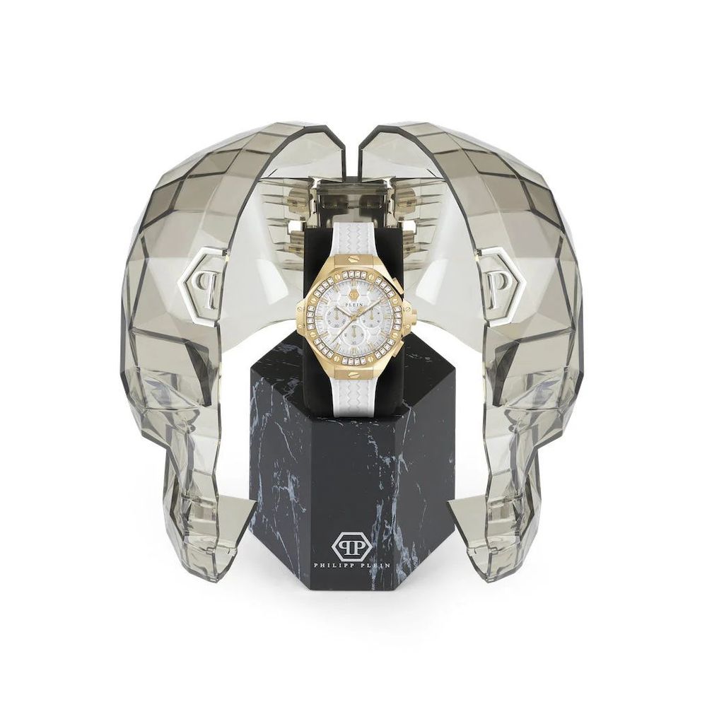 White Synthetic Dress Watch