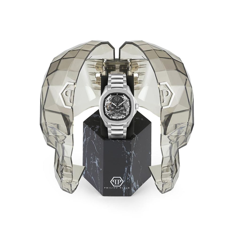 Gray Stainless Steel Dress Watch