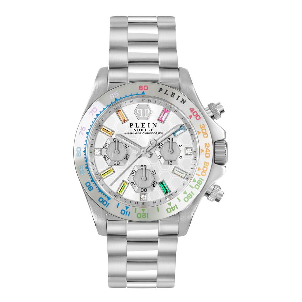 Gray Stainless Steel Dress Watch