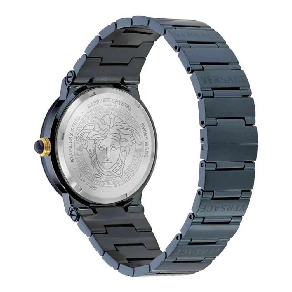 Blue Stainless Steel Dress Watch