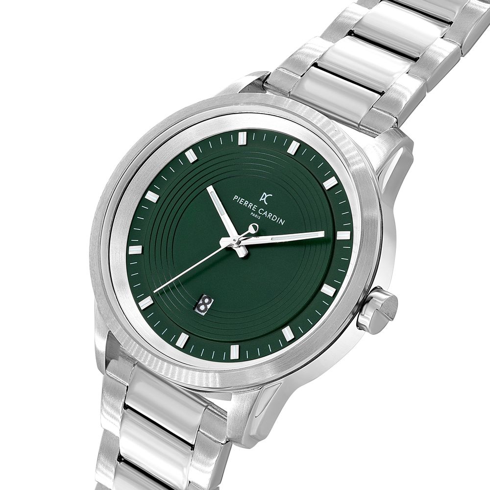 Gray Stainless Steel Dress Watch