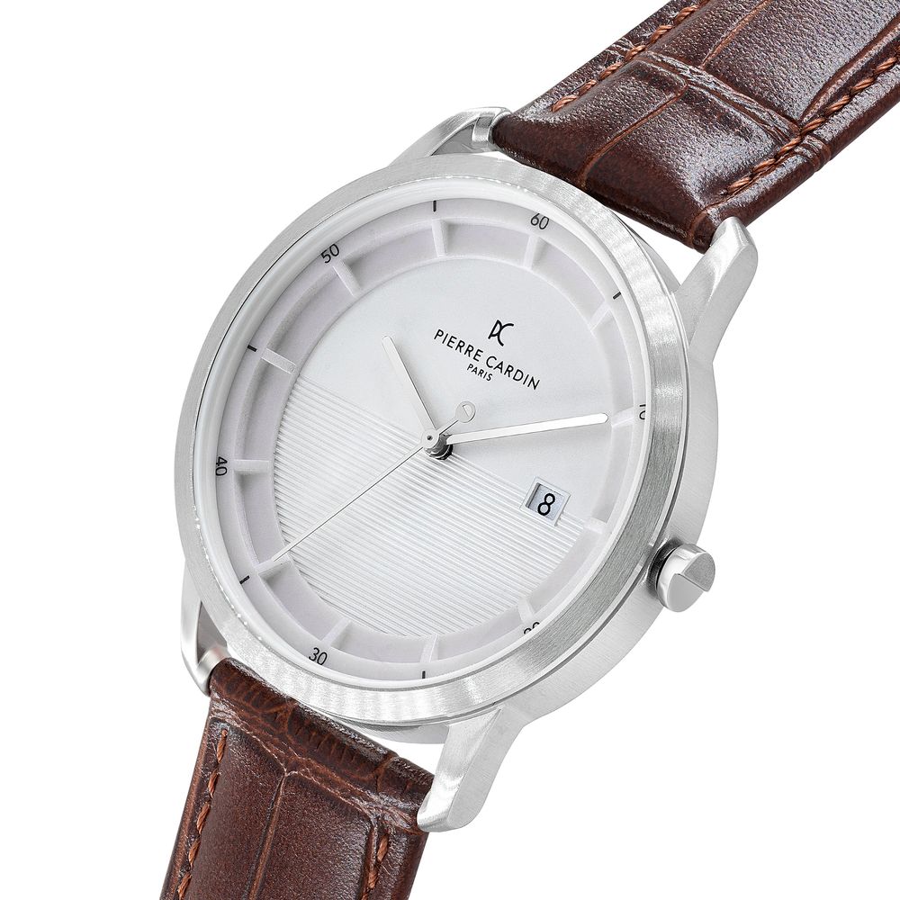 Brown Leather Dress Watch