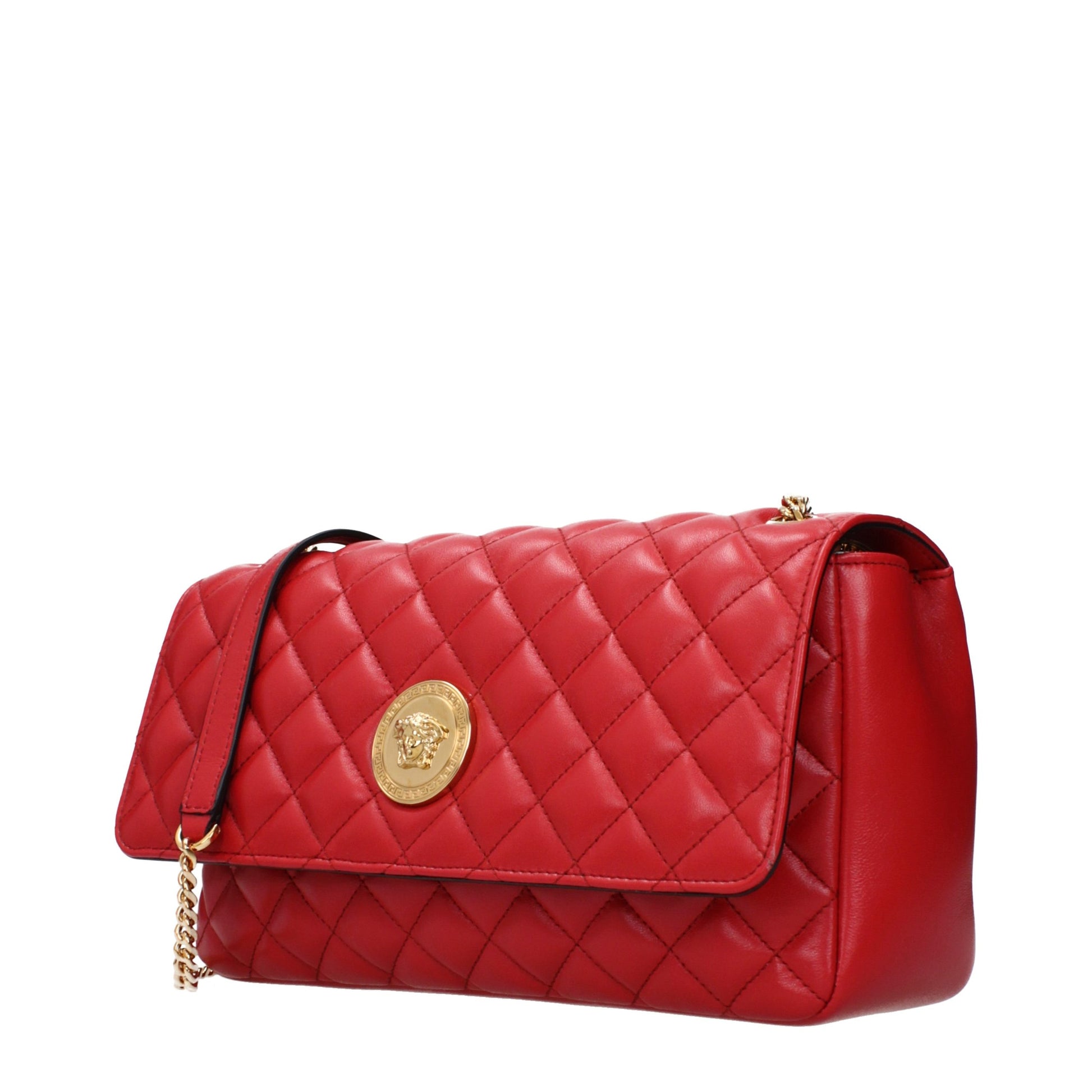 Red Leather Shoulder Bag
