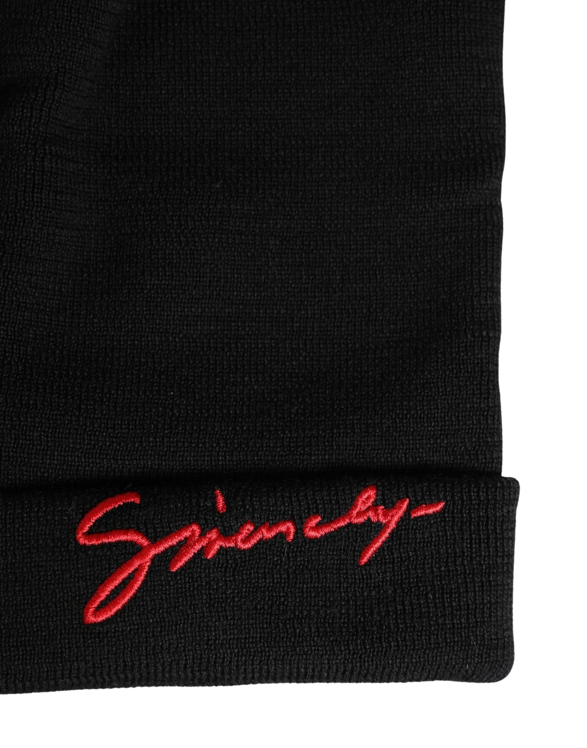 Men Black 100% Wool Winter Warmer Beanie Capello Hat