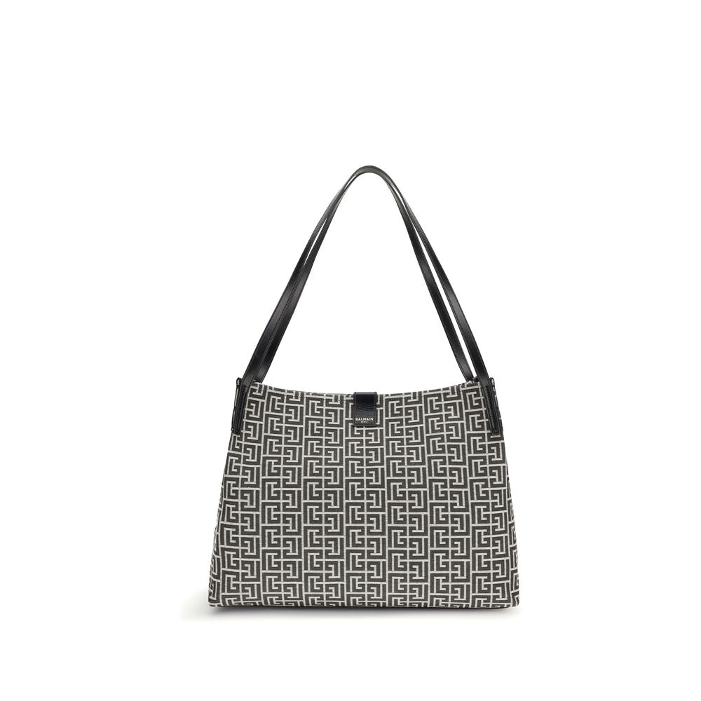 Black Cotton Shoulder Bag