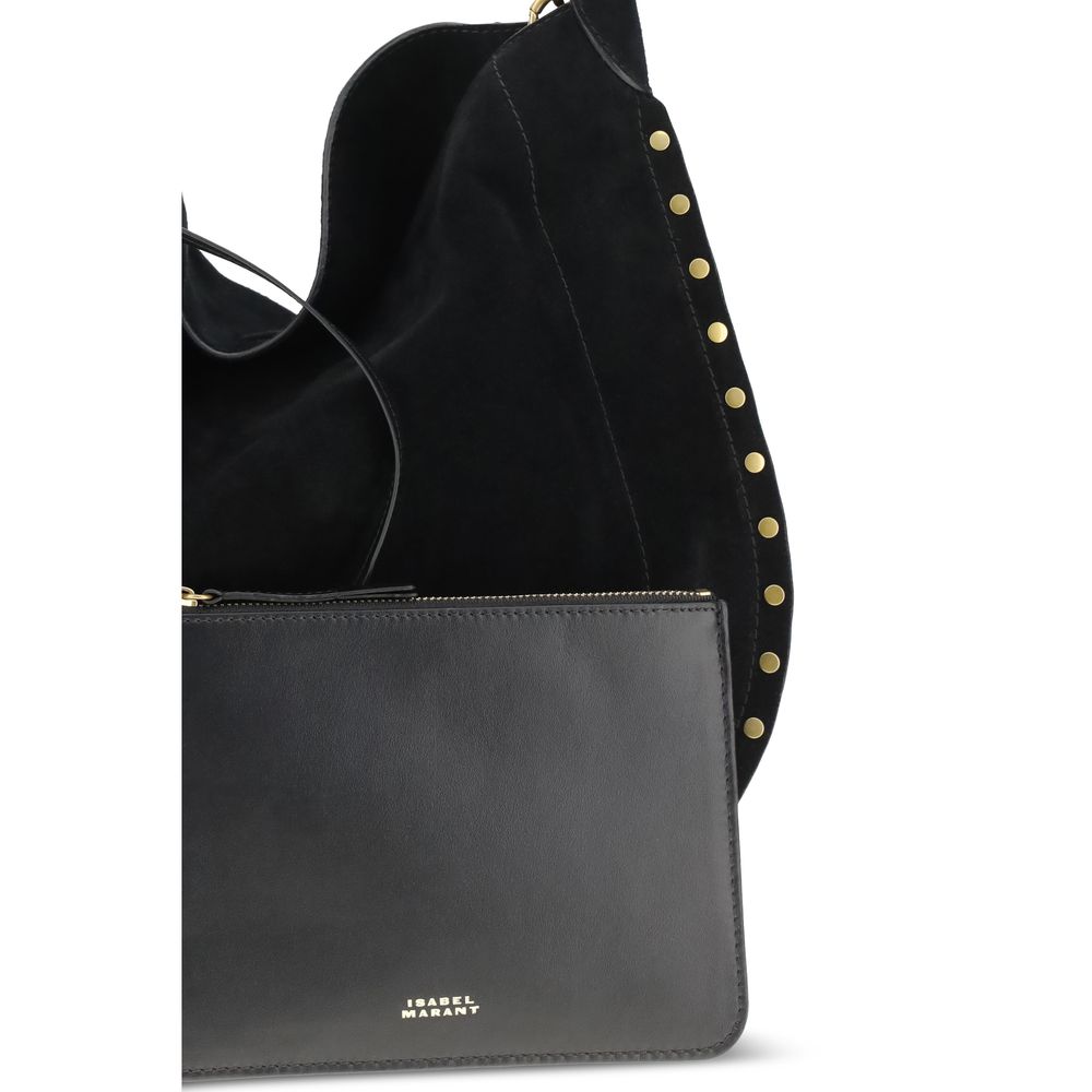 Black Calf Leather Bos Taurus Shoulder Bag