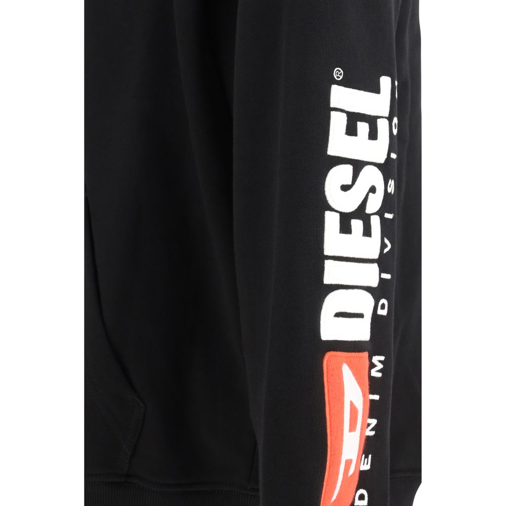 Black Cotton Sweatshirt