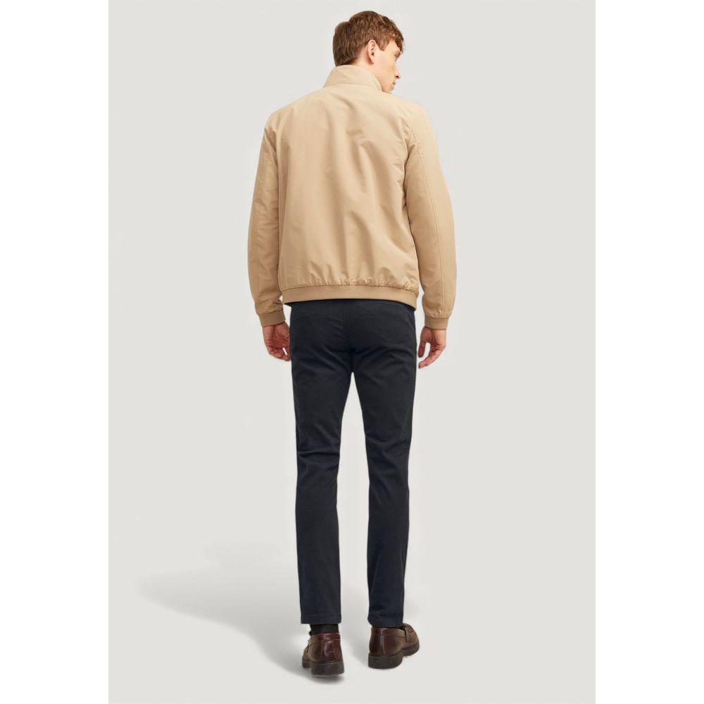 Black Cotton Casual Pants