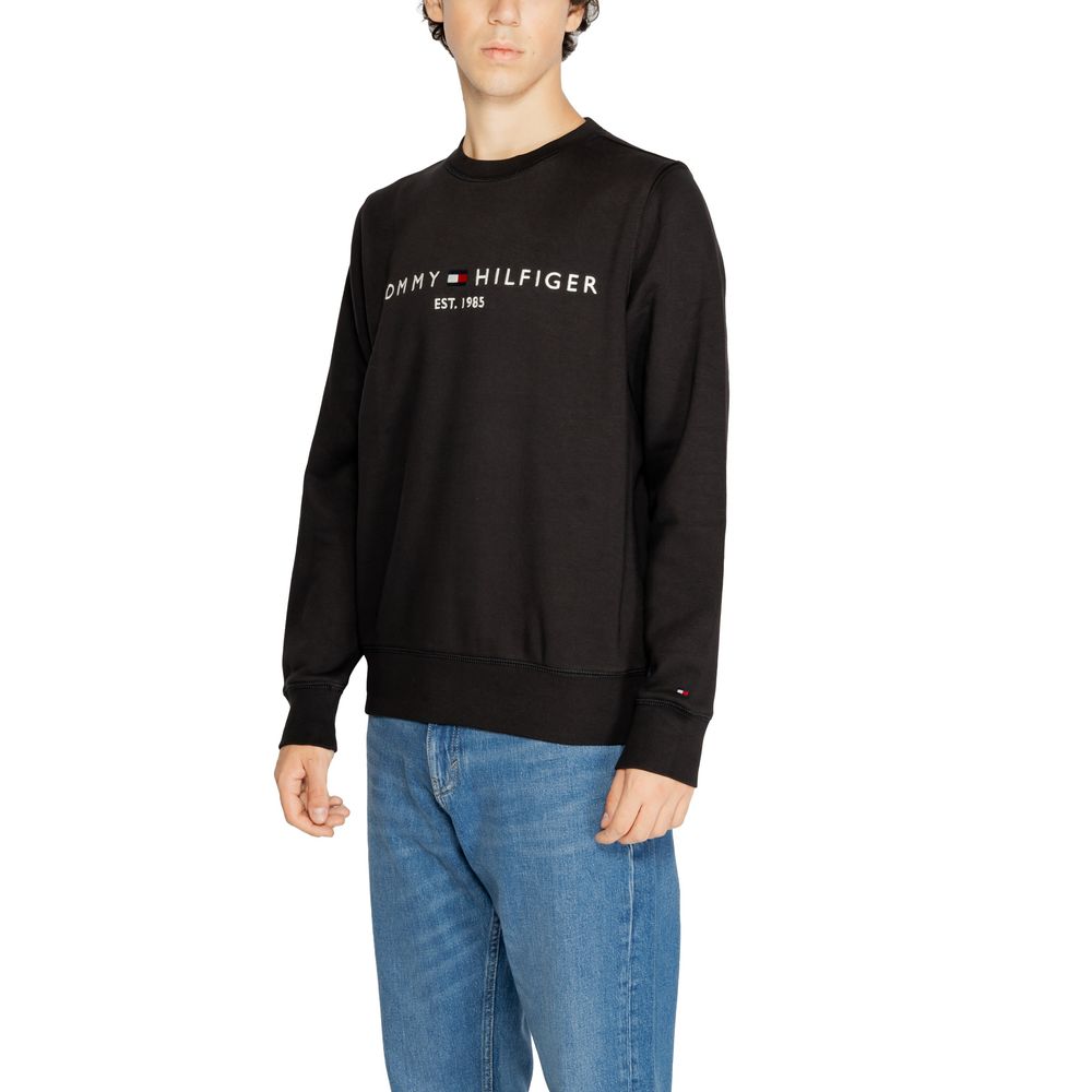 Black Cotton Sweatshirt