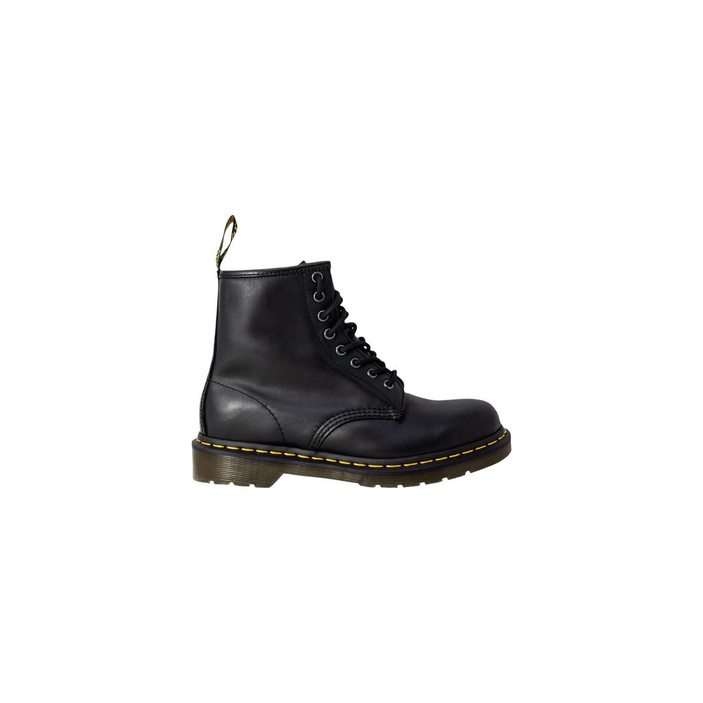 Black Leather Lace-Up Boots