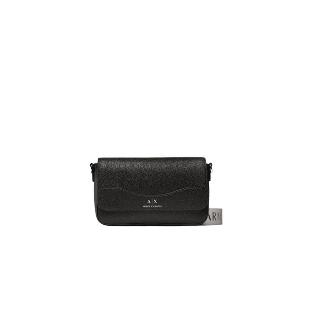 Black Artificial Leather Handbag