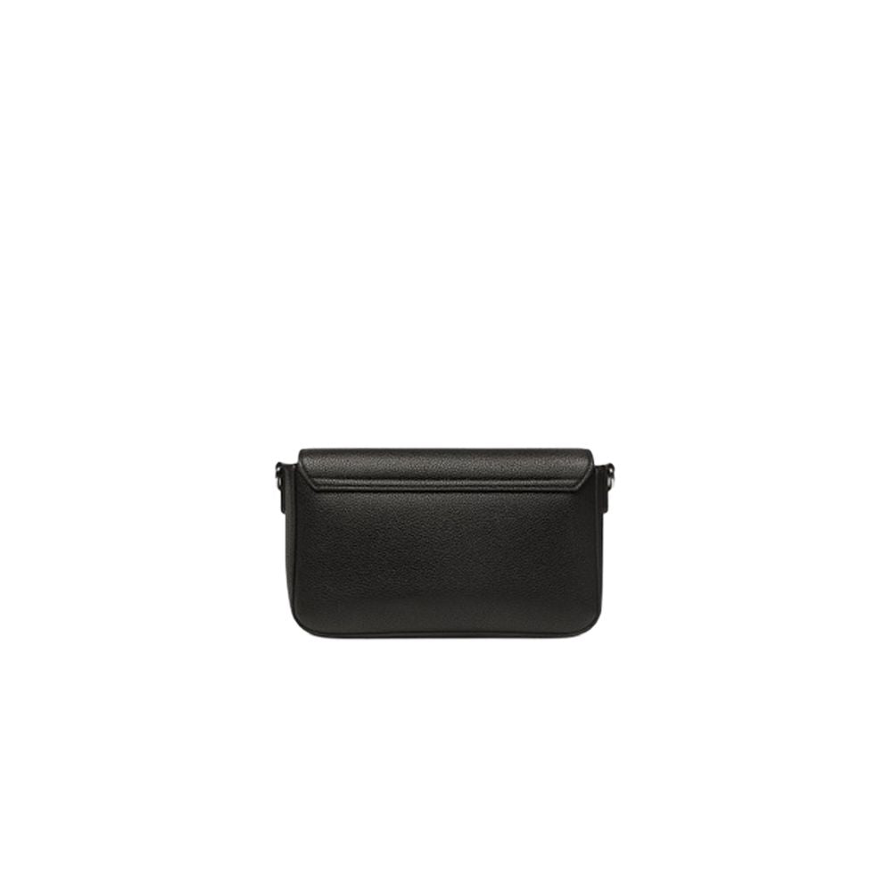 Black Artificial Leather Handbag