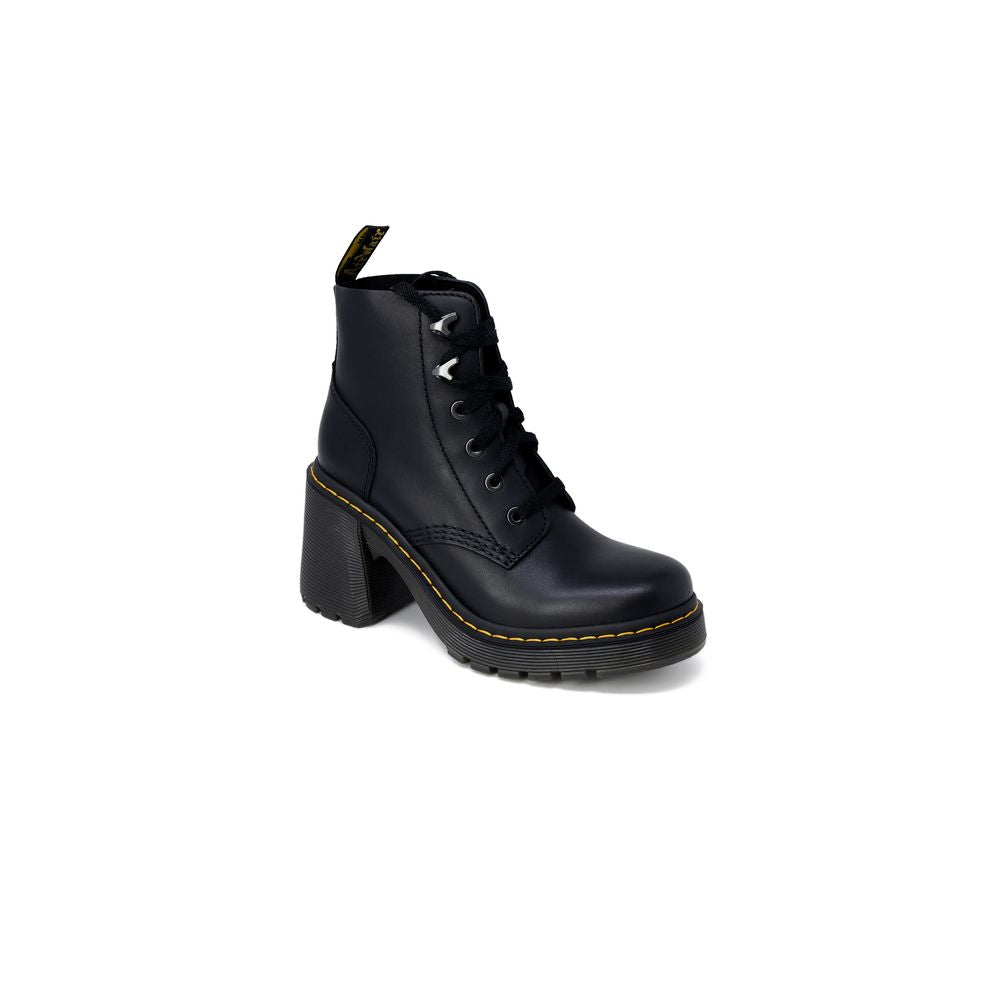 Black Leather Ankle Boots