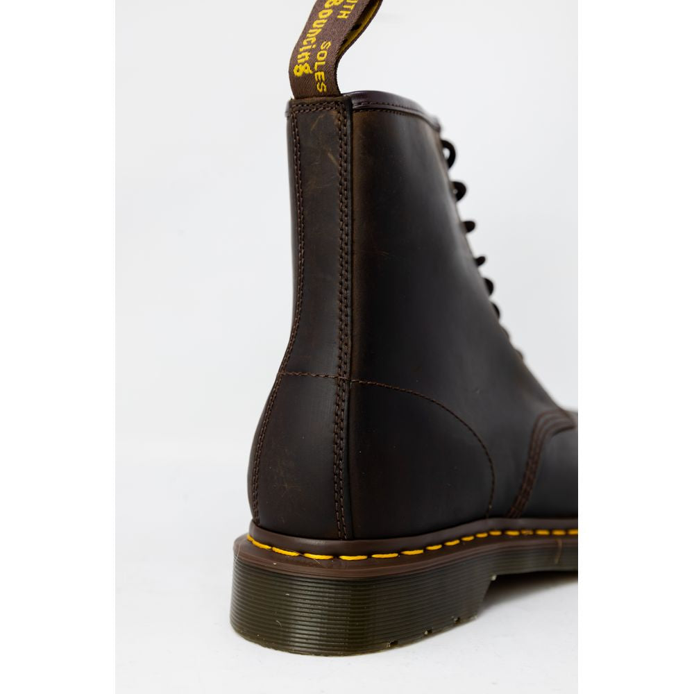 Brown Leather Athletic Sneakers