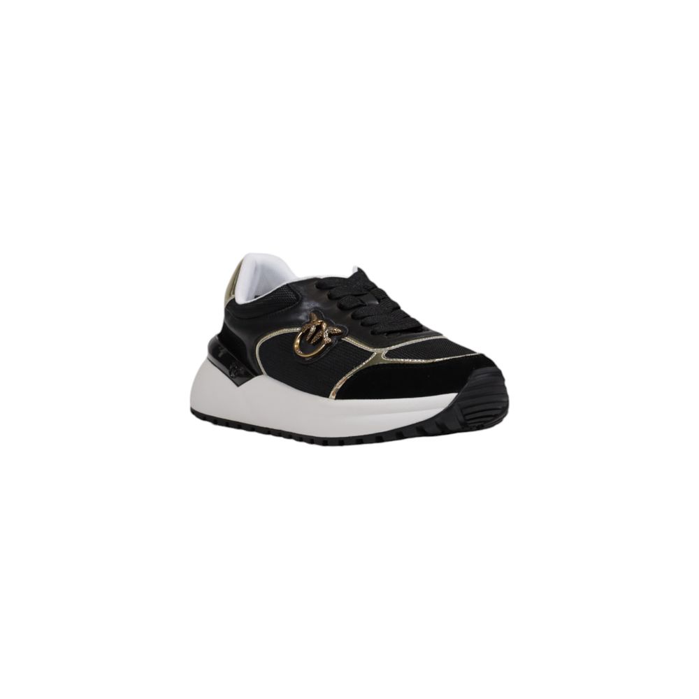 Black Leather Low Top Sneakers