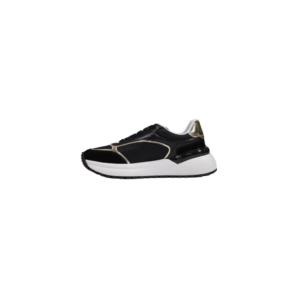 Black Leather Low Top Sneakers